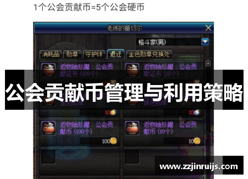 公会贡献币管理与利用策略